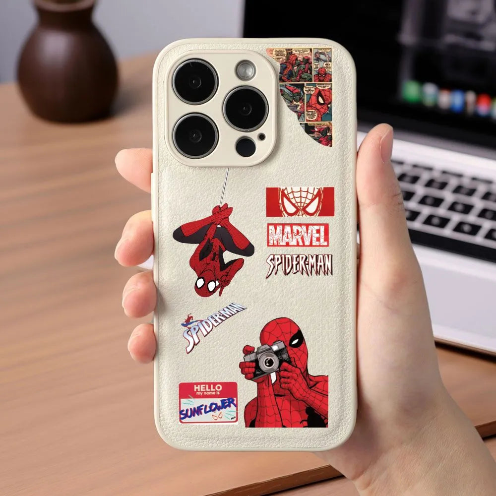 32PCS Spider-M Stickers Pack, Movie Action Anime Graffiti Collage Waterproof Decals for Laptop, Water Bottle, Skateboard, Phone Case