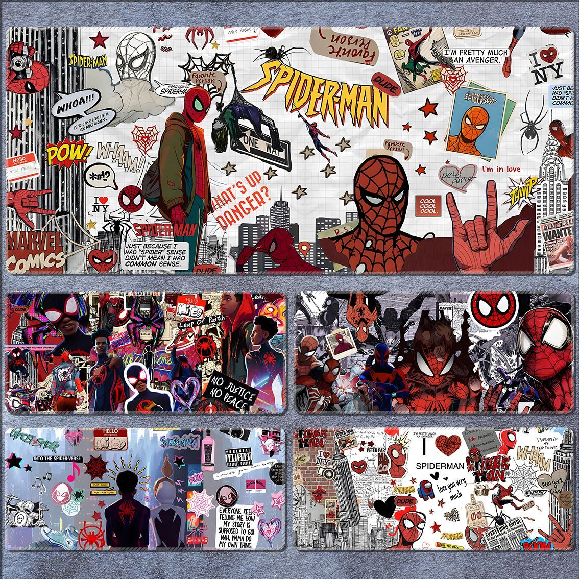 Spider-Verse  Large Thick Gaming Mousepad – Cool Anime Design, Custom Student/Boy Gift
