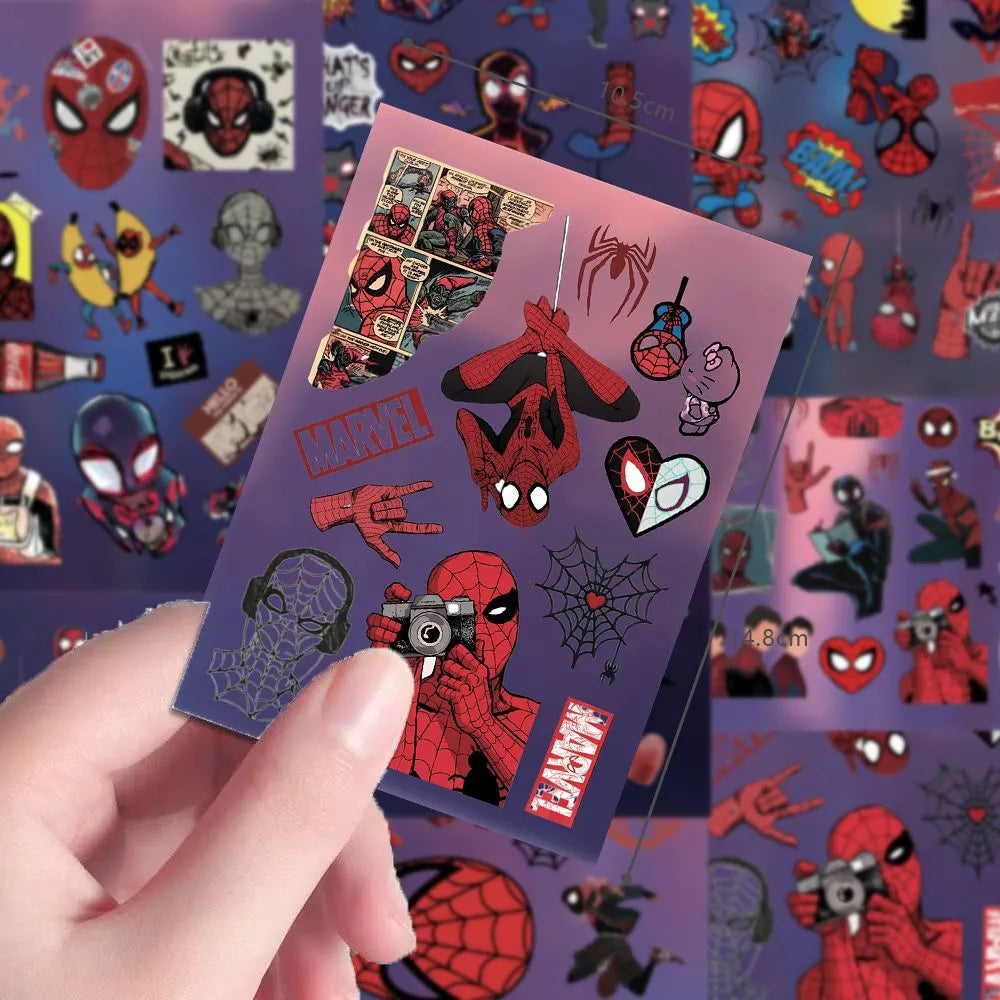 32PCS Spider-M Stickers Pack, Movie Action Anime Graffiti Collage Waterproof Decals for Laptop, Water Bottle, Skateboard, Phone Case