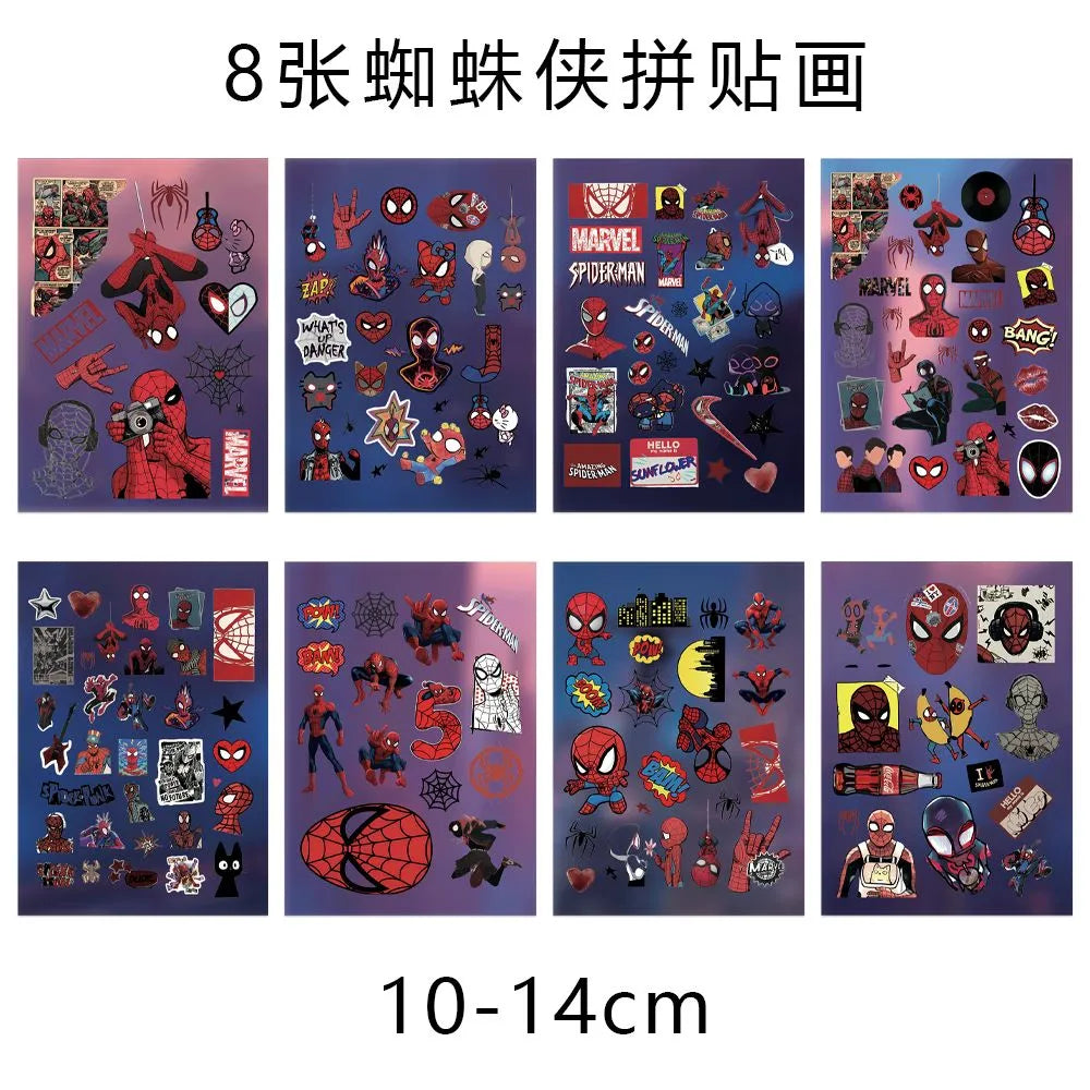 32PCS Spider-M Stickers Pack, Movie Action Anime Graffiti Collage Waterproof Decals for Laptop, Water Bottle, Skateboard, Phone Case