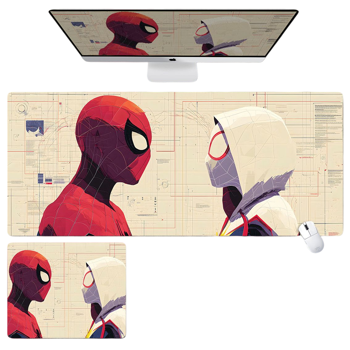 Spider-Verse  Large Thick Gaming Mousepad – Cool Anime Design, Custom Student/Boy Gift