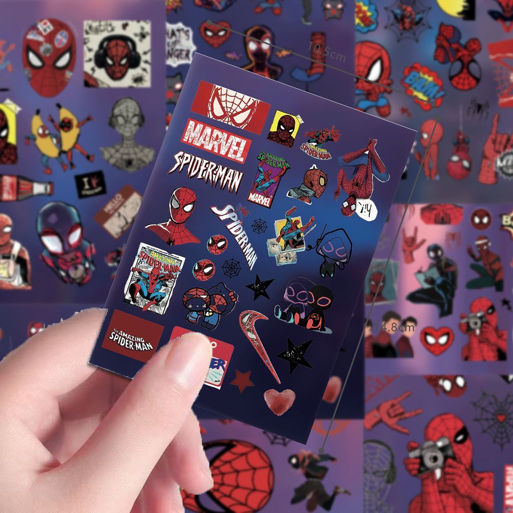 32PCS Spider-M Stickers Pack, Movie Action Anime Graffiti Collage Waterproof Decals for Laptop, Water Bottle, Skateboard, Phone Case
