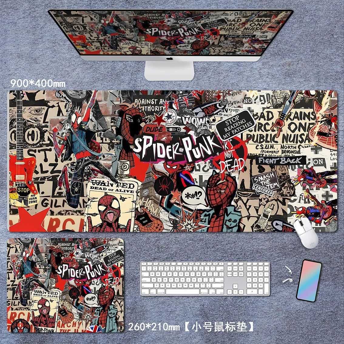 Spider-Verse  Large Thick Gaming Mousepad – Cool Anime Design, Custom Student/Boy Gift