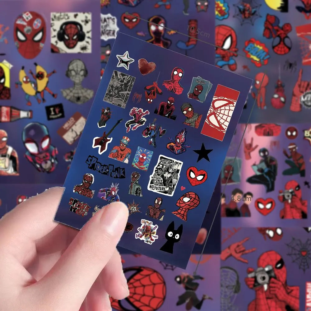 32PCS Spider-M Stickers Pack, Movie Action Anime Graffiti Collage Waterproof Decals for Laptop, Water Bottle, Skateboard, Phone Case