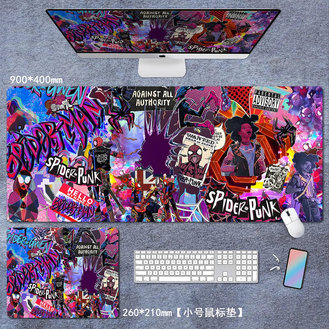 Spider-Verse  Large Thick Gaming Mousepad – Cool Anime Design, Custom Student/Boy Gift