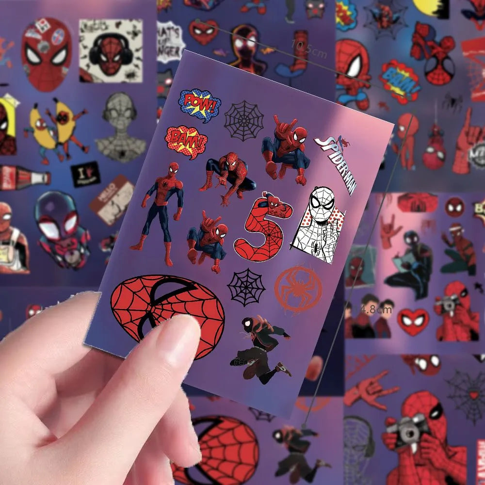 32PCS Spider-M Stickers Pack, Movie Action Anime Graffiti Collage Waterproof Decals for Laptop, Water Bottle, Skateboard, Phone Case