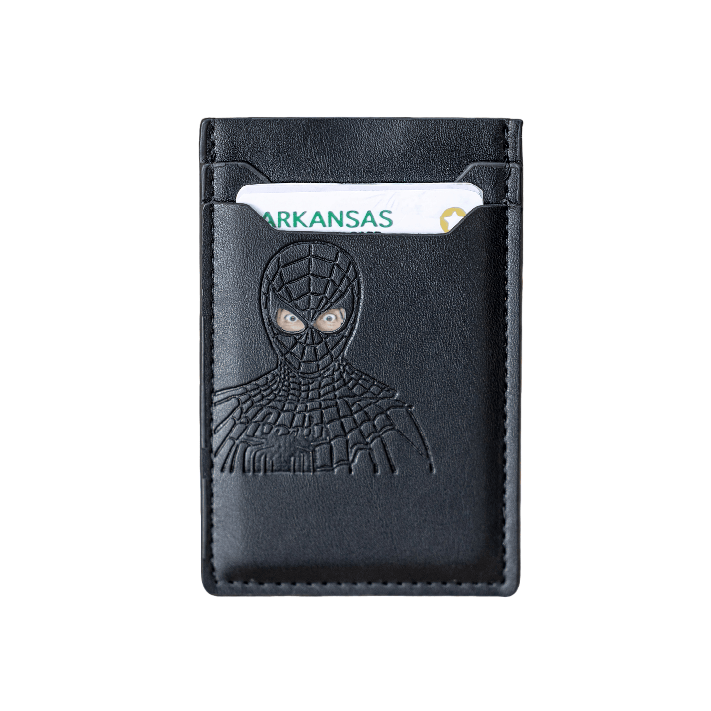 Superhero ID Wallet - Personalized wallet Man Woman, Super-hero Mask - Slim Card Holder, Bat / Spider / Iron / Cat ID Heroic wallet- Unique Holiday Gift Birthday, Anniversary, for Dad, Husband, Boyfriend, Wife, Father's day