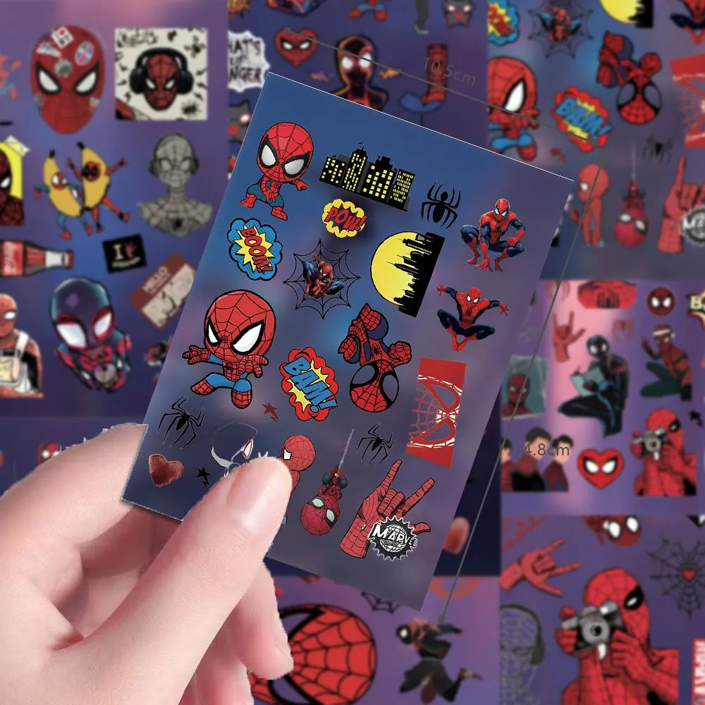 32PCS Spider-M Stickers Pack, Movie Action Anime Graffiti Collage Waterproof Decals for Laptop, Water Bottle, Skateboard, Phone Case