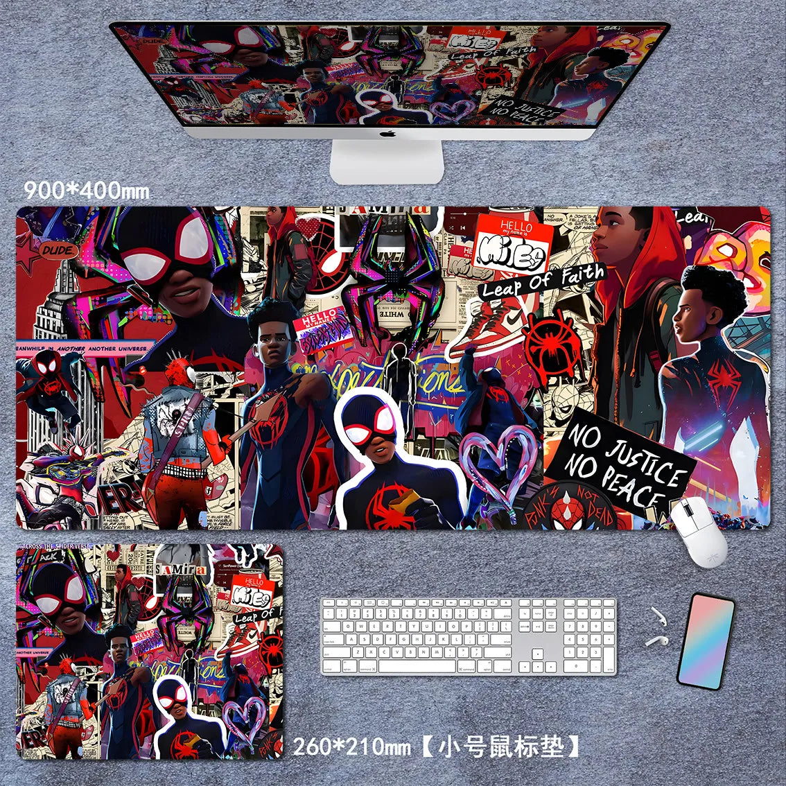 Spider-Verse  Large Thick Gaming Mousepad – Cool Anime Design, Custom Student/Boy Gift