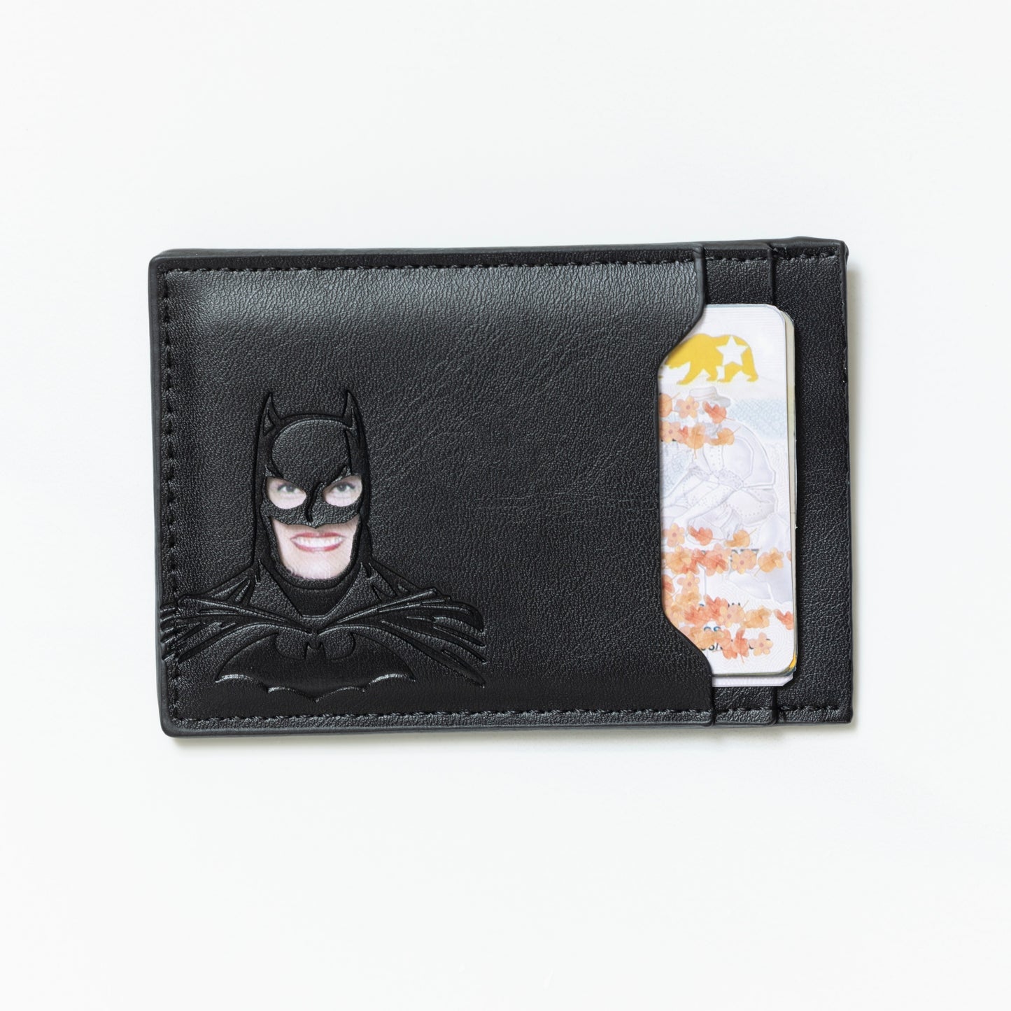 Superhero ID Wallet - Personalized wallet Man Woman, Super-hero Mask - Slim Card Holder, Bat / Spider / Iron / Cat ID Heroic wallet- Unique Holiday Gift Birthday, Anniversary, for Dad, Husband, Boyfriend, Wife, Father's day