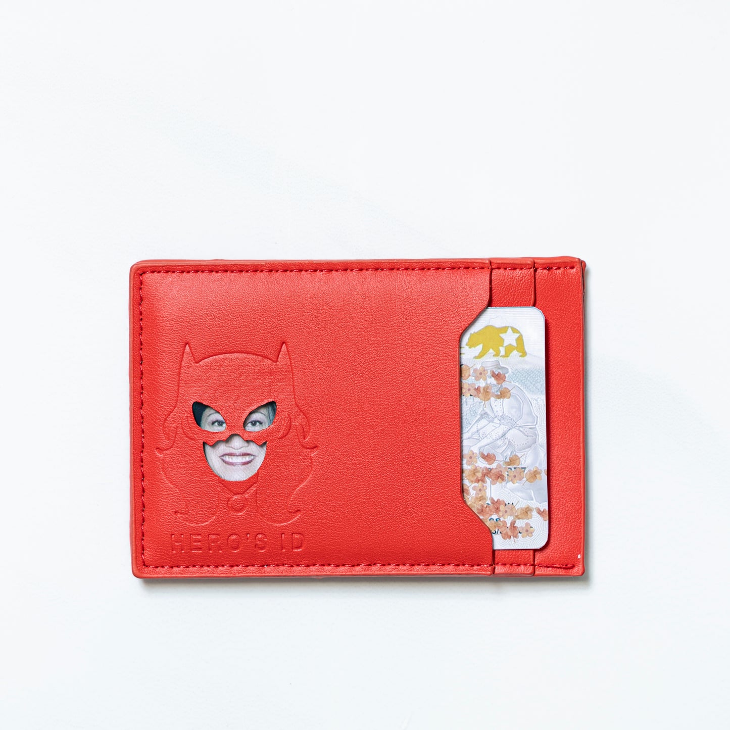 Superhero ID Wallet - Personalized wallet Man Woman, Super-hero Mask - Slim Card Holder, Bat / Spider / Iron / Cat ID Heroic wallet- Unique Holiday Gift Birthday, Anniversary, for Dad, Husband, Boyfriend, Wife, Father's day