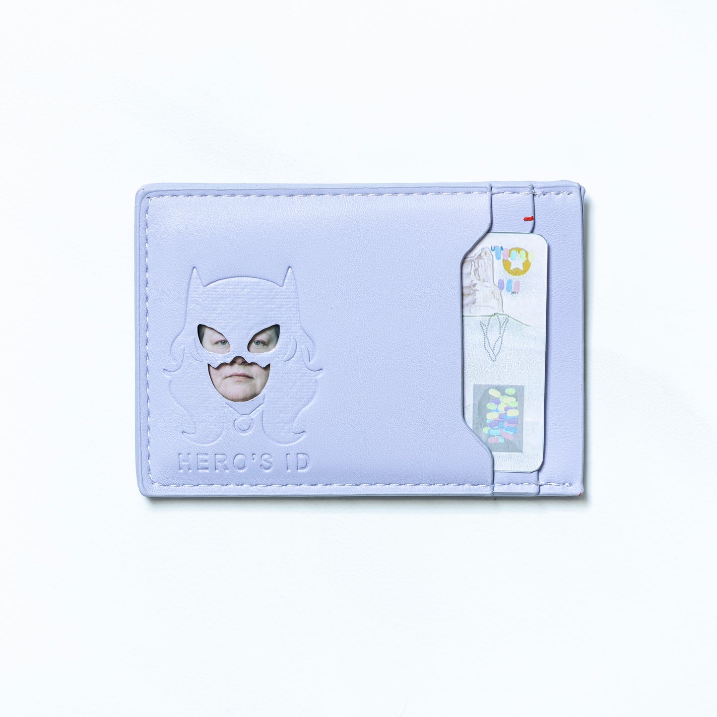 Superhero ID Wallet - Personalized wallet Man Woman, Super-hero Mask - Slim Card Holder, Bat / Spider / Iron / Cat ID Heroic wallet- Unique Holiday Gift Birthday, Anniversary, for Dad, Husband, Boyfriend, Wife, Father's day