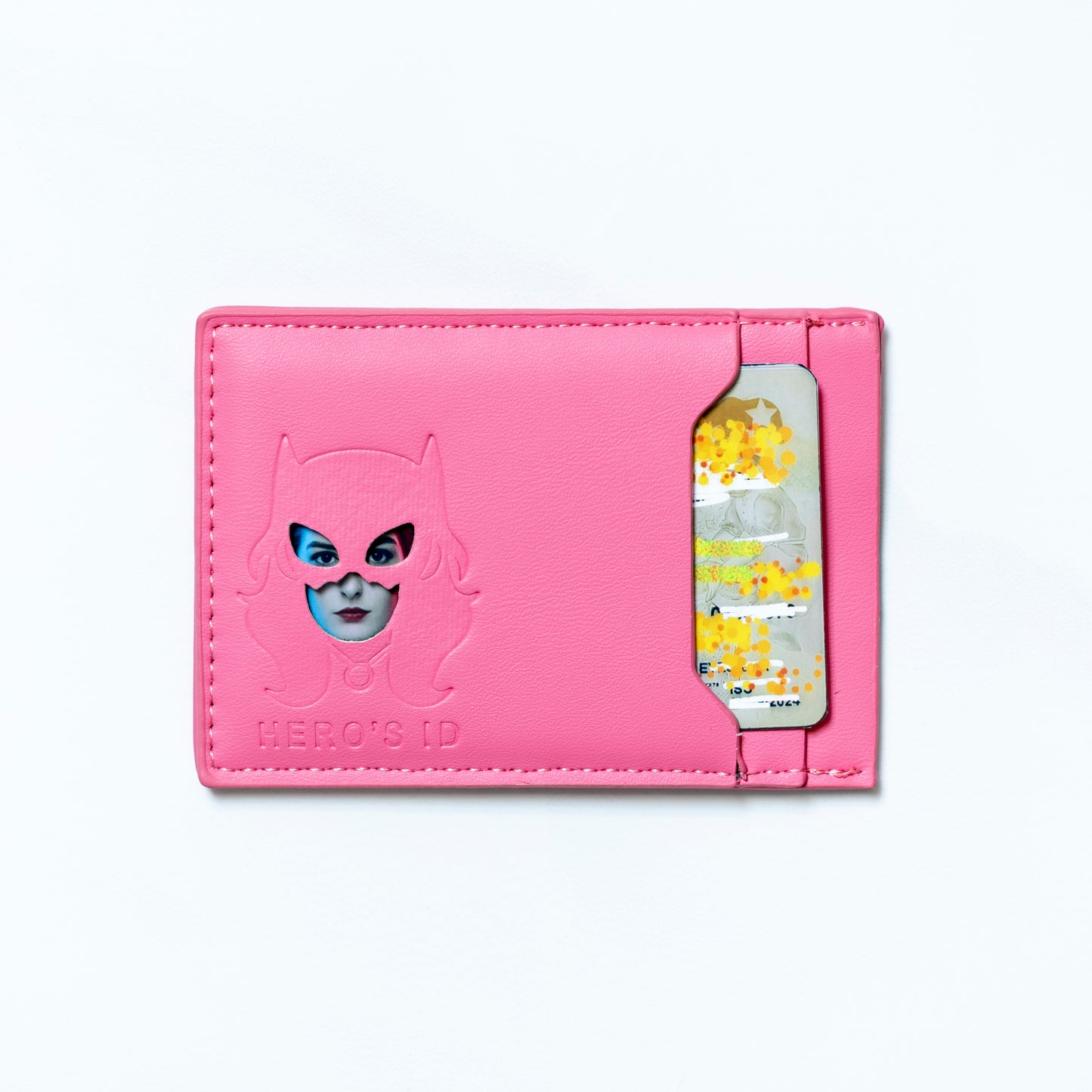 Superhero ID Wallet - Personalized wallet Man Woman, Super-hero Mask - Slim Card Holder, Bat / Spider / Iron / Cat ID Heroic wallet- Unique Holiday Gift Birthday, Anniversary, for Dad, Husband, Boyfriend, Wife, Father's day